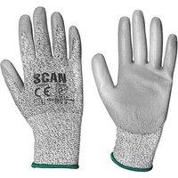 Scan Grey Pu Coated Cut 3 Gloves | Size: 2XL