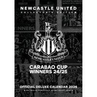 Newcastle United FC 2026 Crest Wall Calendar in Black