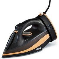 Geepas 2400W Cordless Steam Iron Temperature Control in Black