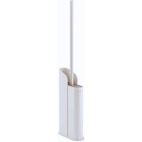 Cosmic Silicone Toilet Brush, Floor or Self-Adhesive, White, Flat Collection in Soft White