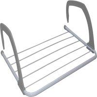 SPETLEK 3x Radiator Airer Clothes Towel Airer Dryer Holder Drying Rack Rail in Cool White
