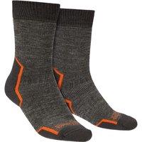 Bridgedale Men's Explorer Heavyweight Merino Wool Cushioned Boot Socks in Grey | Size: 9-11