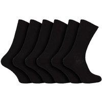 Sock Snob Men's 6 Pack 100% Egyptian Cotton Dress Socks in Black | Size: 6-8