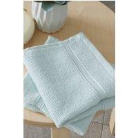 Catherine Lansfield 'Zero Twist' Face Cloth Pair in Duck Egg Blue