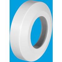 McAlpine WC17-90 WC Connector Wall Flange for Rigid WC Connector in White