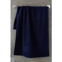 Catherine Lansfield 'Zero Twist' Bath Sheet in Navy