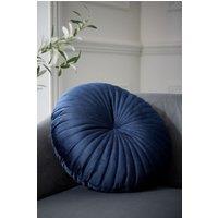Catherine Lansfield 'Round' Cushion in Navy | Size: 40 cm x 40 cm