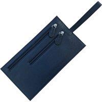 Love EMVY Leather Travel Security Wallet Pouch with Belt Loop in Black