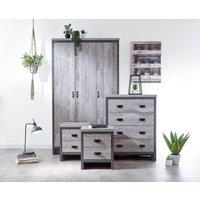 GFW Boston 4 Piece Bedroom Set in Grey