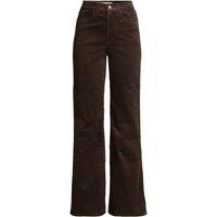 Lands' End Women's Flared Corduroy Jeans in Dark Brown | Size: 18