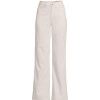 Lands' End Women's Flared Corduroy Jeans in Ivory | Size: 18