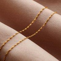 Posh Totty Designs Women's Twisted 9ct Gold Bracelet