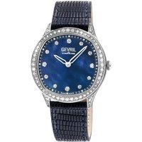 Gevril Women's Morcote Swiss Diamond 10243 Swiss Quartz Watch in Blue