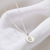 Posh Totty Designs Men's Mini Sterling Silver St Christopher Necklace
