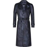 Infinity Leather Men's Leather Full Length Trench Coat-Appleton in Black | Size: XL