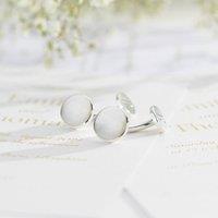 Posh Totty Designs Men's Sterling Silver Mother Of Pearl Cufflinks