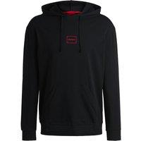 Hugo Men's Laze Box Logo Pullover Hoodie Black | Size: Small