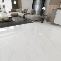 Living and Home 12Pcs Marble Texture Self-adhesive PVC Flooring Tile in Beige