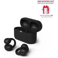 Philips TAQ2000 Ear Cuff Style True Wireless Open Ear Multipoint Earbuds in Black