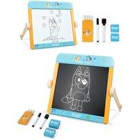 Bluey Tabletop Easel - 2 in 1 Double-Sided Chalkboard & Whiteboard | Size: 2 Pack