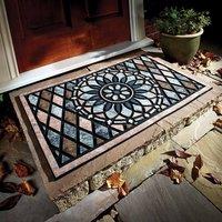 Gainsborough Rectangular Slate Effect Door Mat with Non-Slip Rubber Backing | Size: 45 cm x 70 cm