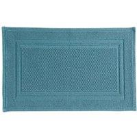 CHRISTY 'Fina' Luxury Heavyweight Woven Bath Mat in Blue