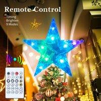 Bright Zeal Smart LED Tree Topper Star, 7.6" RGB with App Control, USB in White