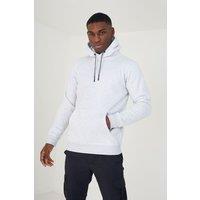 Brave Soul Men's Hoodie With Kangaroo Pocket in Ecru | Size: XL