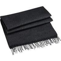 Beechfield Men's Classic Woven Oversized Scarf in Charcoal