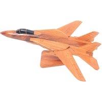 netfurniture Grumman F-14 Tomcat Wooden Model Plane 42 cm in Brown