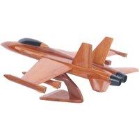 netfurniture F-18 Super Hornet Wooden Jet - Premium Display Model in Brown