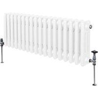 Monstershop Traditional 3 Column Radiator - 300 x 832mm - White