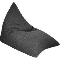 rucomfy Beanbags rucomfy Adults Large Humbug Lounger - Barley Indoor Bean Bag Chair in Charcoal