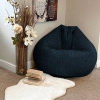 rucomfy Beanbags rucomfy Jumbo Cord Slouchbag - Indoor Classic Bean Bag for Adults in Navy