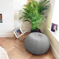rucomfy Beanbags rucomfy Indoor Snug Pouffe - Comfortable Bean Bag Footstool in Grey