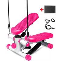 Kelvenix Mini Stepper Arm Leg Thigh Toner Fitness Cardio Step Workout Machine in Pink