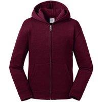 Russell Authentic Zip Hooded Sweatshirt in Burgundy | Size: 11-12 Years