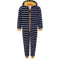Lazy Jacks Boy's Snug Fit All-In-One Nightwear in Dark Blue | Size: 5-6 Years