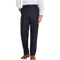 Chums Men's Comfort Fit Formal Elasticated Trousers with Stretch Waist in Navy | Size: 50R