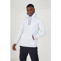 Brave Soul Men's Hoodie With Kangaroo Pocket in Ecru | Size: 2XL