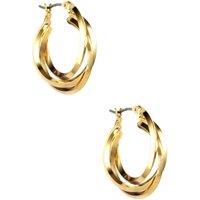 Anne Klein Jewellery Women's Twisted Hoop Earrings - Gold