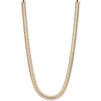 Anne Klein Jewellery Women's Flat Chain Necklace - Silver in Gold