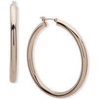 DKNY Women's 50mm Large Thick Hoop Earrings - Gold