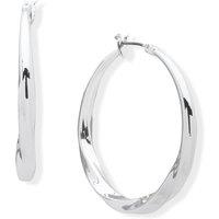 DKNY Women's Twist Hoop Earrings - Gold in Silver