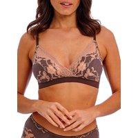 Wacoal Women's Florilege Non-Wired Bralette in Brown | Size: 16