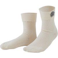tectake Women's Edelweiss Socks in Cream | Size: 6-9
