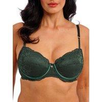 Wacoal Women's Natsuki Lace Balcony Bra in Green | Size: 36B
