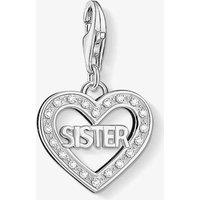 THOMAS SABO Women's Silver Sister Heart Charm 1266-051-14