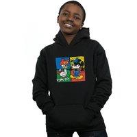Disney Boy's Mickey Mouse Donald Clothes Swap Hoodie in Black | Size: 5-6 Years