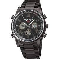 Akribos Men's Gilded Apex 45mm Smart Quartz in Black